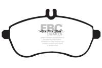 EBC - EBC Brakes DP31989C EBC 12-14 Mercedes-Benz C250 (W204) 1.8 Turbo Redstuff Front Brake Pads - Fits 2008-2015 Mercedes-Benz C350, C300, C250 - Image 4