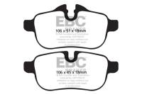 EBC - EBC Brakes DP32046C EBC 09+ BMW Z4 3.0 (E89) Redstuff Rear Brake Pads - Fits 2009-2016 BMW Z4 - Image 4