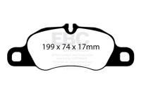 EBC - EBC Brakes DP32057C EBC 09-12 Porsche 911 (997) (Cast Iron Rotor only) 3.6 Carrera 2 Redstuff Front Brake Pads - Fits select 2009-2023 Porsche models - Image 2