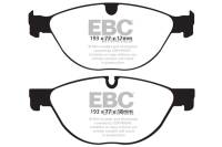 EBC - EBC Brakes DP32076C EBC 10-15 Jaguar XF 5.0 Supercharged (470) Redstuff Front Brake Pads - Fits 2009-2018 Jaguar XJ, XKR, XF - Image 2
