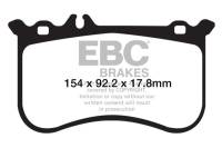 EBC - EBC Brakes DP32138C EBC 10-11 Mercedes-Benz CL550 5.5 AMG Sport Pkg Redstuff Front Brake Pads - Fits select 2010-2018 Mercedes-Benz models - Image 4