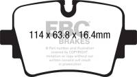 EBC - EBC Brakes DP32192C EBC 14+ Jaguar F-Type (Cast Iron Rotors Only) 5.0 Supercharged (490) Redstuff Rear Brake Pads - Fits 2014-2018 Jaguar F-Type - Image 2