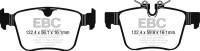 EBC - EBC Brakes DP32246C EBC 15-17 Jaguar XF 3.0L Redstuff Rear Brake Pads - Fits 2015-2019 Jaguar XF, F-Pace - Image 2