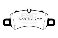 EBC - EBC Brakes DP32307C EBC 17-18 Porsche 718 Boxster 2.5L Redstuff Front Brake Pads - Fits 2017-2023 Porsche 911, 718 Boxster, 718 Cayman - Image 2