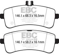 EBC - EBC Brakes DP32350C EBC 2015+ Mercedes-Benz C63 S AMG (W205) 4.0L Twin Turbo Redstuff Rear Brake Pads - Fits select 2014-2020 Mercedes-Benz models - Image 4
