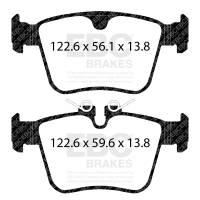 EBC - EBC Brakes DP32411C EBC 2020+ Jaguar I-Pace Electric Redstuff Rear Brake Pads - Fits 2020-2023 Jaguar I-Pace - Image 2