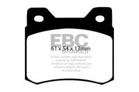 EBC - EBC Brakes DP3464C EBC 84-86 Mercedes-Benz 190/190E 2.3 Redstuff Rear Brake Pads - Fits 1984-1993 Mercedes-Benz 190E, 190D - Image 3
