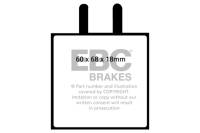 EBC - EBC Brakes DP3543C EBC 63-68 Ferrari 330 4 Redstuff Front Brake Pads - Fits 1964-1968 Ferrari 330 GT - Image 2