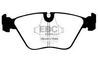 EBC - EBC Brakes DP3689/2C EBC 89-91 Audi 200 2.2 Turbo (ATE) Redstuff Front Brake Pads - Fits select 1989-2006 Jaguar, Audi applications - Image 4