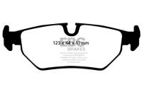 EBC - EBC Brakes DP3690/2C EBC 93-97 Aston Martin DB7 3.2 Supercharged Redstuff Rear Brake Pads - Fits select 1990-1997 Jaguar, Aston Martin applications - Image 3
