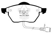 EBC - EBC Brakes DP3836C EBC 91-94 Audi 100 Quattro 2.8 (ATE) Redstuff Front Brake Pads - Fits select 1992-1999 Audi, Volkswagen applications - Image 2