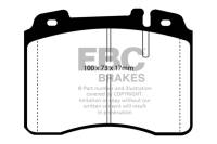 EBC - EBC Brakes DP3927C EBC 92-96 Ferrari 512TR 5.0 Redstuff Front Brake Pads - Fits select 1990-1998 Mercedes-Benz models - Image 4