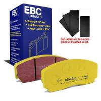 EBC - EBC Brakes DP4002R EBC 90-00 Aston Martin Vantage 5.3 (Twin Supercharged)(AP) Yellowstuff Front Brake Pads - Fits 1993-2004 Lotus, Aston Martin models - Image 1
