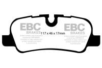 EBC - EBC Brakes DP41542R EBC 05-10 Land Rover LR3 4.4 Yellowstuff Rear Brake Pads - Fits select 2005-2016 Land Rover models - Image 4