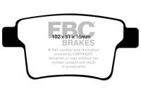 EBC - EBC Brakes DP41731R EBC 04-07 Ford Five Hundred 3.0 Yellowstuff Rear Brake Pads - Fits 2005-2008 Jaguar X-Type - Image 3