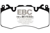 EBC - EBC Brakes DP42064R EBC 13+ Land Rover Range Rover 3.0 Supercharged Yellowstuff Front Brake Pads - Fits 2010-2023 Land Rover Range Rover, Range Rover Sport - Image 3