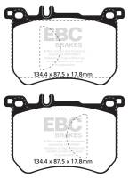 EBC - EBC Brakes DP42179R EBC 15+ Mercedes-Benz SL400 3.0 Twin Turbo Yellowstuff Front Brake Pads - Fits 2013-2020 Mercedes-Benz SL550, SL450, SL400 - Image 3