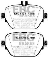 EBC - EBC Brakes DP42314R EBC 2019+ Mercedes-Benz CLS53 AMG (C257) 3.0L Turbo Yellowstuff Rear Brake Pads - Fits 2019-2023 Mercedes-Benz CLS450, E53 AMG - Image 4