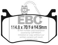 EBC - EBC Brakes DP42326R EBC 2016+ Alfa Romeo Giulia 2.9L Twin Turbo Yellowstuff Rear Brake Pads - Fits 2017-2023 Alfa Romeo Giulia, Stelvio - Image 4