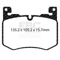 EBC - EBC Brakes DP42412R EBC 2019+ Jaguar F-Pace 5.0 Supercharged Yellowstuff Front Brake Pads - Fits 2019-2024 Jaguar F-Pace - Image 3