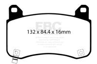 EBC - EBC Brakes DP42418R EBC 2020+ Tesla Model Y Yellowstuff Front Brake Pads - Fits 2018-2023 Tesla Y, 3 - Image 4