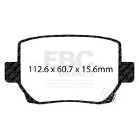 EBC - EBC Brakes DP42419R EBC 2020+ Tesla Model Y / 18-22 Tesla Model 3  Yellowstuff Rear Brake Pads - Fits 2018-2024 Tesla 3, Y - Image 3