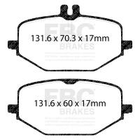 EBC - EBC Brakes DP42427R EBC 2018+ Mercedes-Benz G550 (BM463) 4.0TT Rear Yellowstuff Brake Pads - Fits 2018-2023 Mercedes-Benz G550, GLE580, GLE53 AMG SUV - Image 4