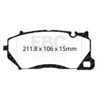 EBC - EBC Brakes DP42492R EBC 20-22 Audi RSQ8 4.0TT Yellowstuff Front Brake Pads - Fits 2020-2023 Audi RS Q8, RS6 Avant - Image 3