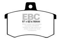 EBC - EBC Brakes DP4370R EBC 89-90 Audi 100 Quattro 2.3 Yellowstuff Rear Brake Pads - Fits select 1984-1999 Audi models - Image 4