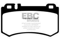EBC - EBC Brakes DP51490NDX EBC 08+ Mercedes-Benz CLK63 AMG (BLACK) 6.2 Bluestuff Rear Brake Pads - Fits 2004-2009 Mercedes-Benz S600, CLK63 AMG, SL600 - Image 4