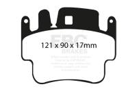 EBC - EBC Brakes DP51514NDX EBC 98-05 Porsche 911 (996) (Cast Iron Rotor only) 3.4 Carrera 2 Bluestuff Front Brake Pads - Fits 1999-2007 Porsche 911, Boxster, Cayman - Image 2