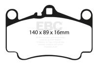 EBC - EBC Brakes DP51515NDX EBC 03-05 Porsche 911 (996) (Cast Iron Rotor only) 3.6 Carrera 4S Bluestuff Front Brake Pads - Fits 2001-2012 Porsche 911 - Image 2