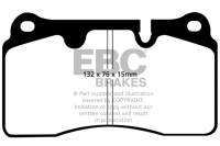 EBC - EBC Brakes DP51908NDX EBC 04-12 Aston Martin DB9 5.9 Bluestuff Front Brake Pads - Fits select 2005-2022 Volkswagen, Aston Martin applications - Image 4
