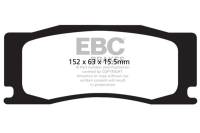 EBC - EBC Brakes DP52111NDX EBC 08-09 Jaguar XKR 4.2L Supercharged Bluestuff Front Brake Pads - Fits 2008-2010 Jaguar XKR - Image 2