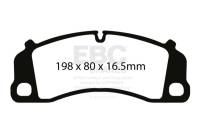 EBC - EBC Brakes DP52206NDX EBC 13-15 Porsche 911 (991) GT3 3.8L (Cast Iron Rotor Only) Bluestuff Front Brake Pads - Fits 2013-2023 Porsche 911, 718 Cayman, 718 Boxster - Image 4