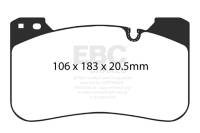 EBC - EBC Brakes DP52331NDX EBC 2018+ BMW M5 F90 Bluestuff Front Brake Pads - Fits 2018-2023 BMW M5, X5, M8 - Image 2