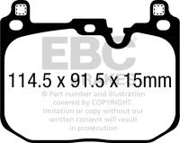 EBC - EBC Brakes DP52393NDX EBC 2018+ BMW X2 2.0T Bluestuff Front Brake Pads - Fits 2018-2024 BMW, Mini models - Image 2