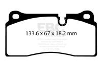 EBC - EBC Brakes DP52425NDX EBC 2018+ BMW M2 Competition 3.0TT Bluestuff Rear Brake Pads - Fits 2015-2021 BMW M4, M2, M3 - Image 2