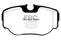EBC - EBC Brakes DP61038 EBC 99-03 Land Rover Discovery (Series 2) 4.0 Greenstuff Rear Brake Pads - Fits 1996-2004 Land Rover Range Rover, Discovery - Image 4