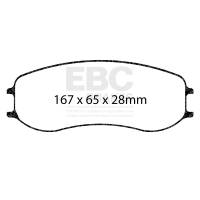EBC - EBC Brakes DP8081RPX EBC Racing Porsche 991 GT3 Cup (PFC Brakes 28/26mm) RP-X Race Front Brake Pads - Image 2