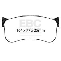EBC - EBC Brakes DP8091.25SR11 EBC Racing Alcon CAR9549 D64 SR-11 Sintered Race Front Brake Pads - Image 3