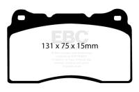 EBC - EBC Brakes DP81210.15SR11 EBC Racing 17-21 Honda Civic Type-R (FK8) SR-11 Sintered Race Front Brake Pads - Image 2