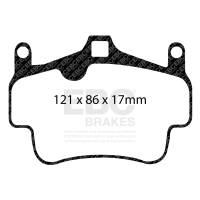 EBC - EBC Brakes DP82029RPX EBC Racing 07-08 Porsche 911 (997) Carrera 2 3.6L (Cast Iron Rotor Only) RP-X Front Brake Pads - Image 3