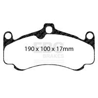 EBC - EBC Brakes DP82094RPX EBC Racing 10-12 Porsche 911 (997) GT3 3.8L (Cast Iron Rotor Only) RP-X Front Brake Pads - Image 2