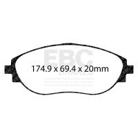 EBC - EBC Brakes DP82127RPX EBC Racing 2014+ Audi S3 2.0L Turbo RP-X Front Brake Pads - Image 2