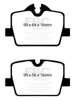 EBC - EBC Brakes DP82405RPX EBC Racing 2019+ BMW Z4 G29 / 2020+ Toyota GR Supra (w/13in Rear Rotors) RP-X Race Rear Brake Pads - Image 1