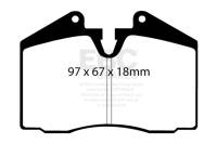 EBC - EBC Brakes DP8612RP1 EBC Racing 89-95 Ferrari 348 RP-1  Front/Race Rear Brake Pads (Pair Only) - Image 6