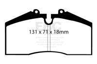 EBC - EBC Brakes DP8767RPX EBC Racing 92-93 Porsche 911 (964) 3.3L Turbo RP-X Front Brake Pads - Image 3