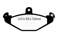 EBC - EBC Brakes DP8885/2RPX EBC Racing 08-11 Lotus Exige 1.8L Supercharged (240) RP-X Rear Brake Pads - Image 2