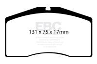 EBC - EBC Brakes DP8997RPX EBC Racing 93-95 Porsche 911 (964) 3.6L Turbo RP-X Front Brake Pads - Image 2